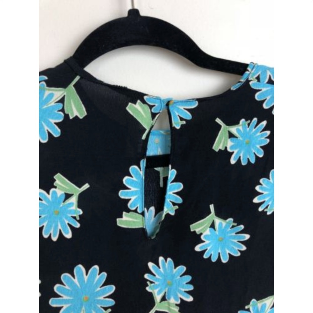 [Zara Trafaluc] Floral Blouse Dress Short Sleeve - Picture 5 of 5